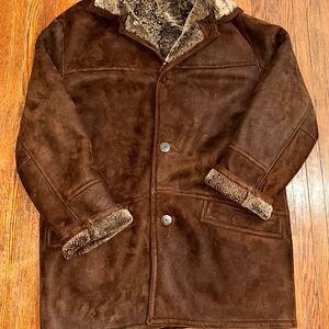 Dominic Bellissimo Mens Jacket 100% Sherling/Rason Size Large